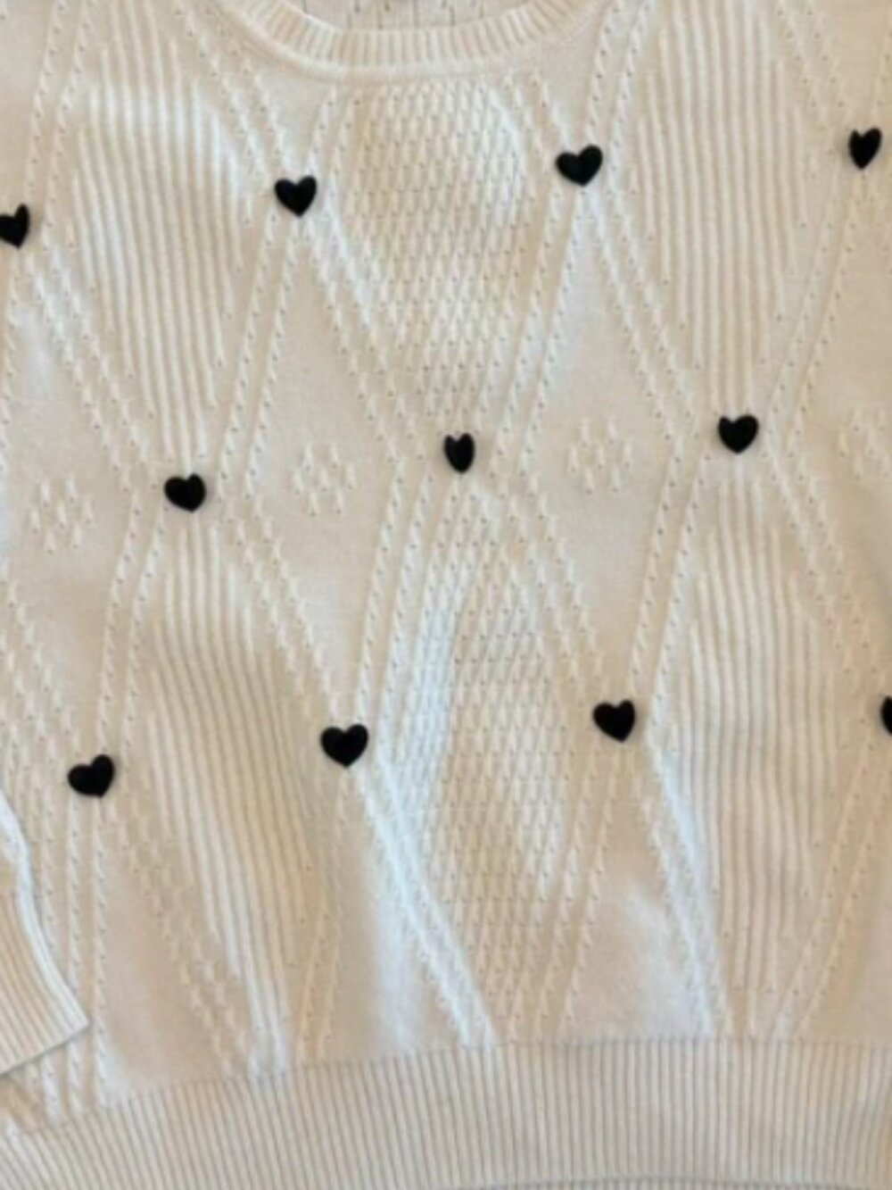 Cute chunky cropped ribbed knit